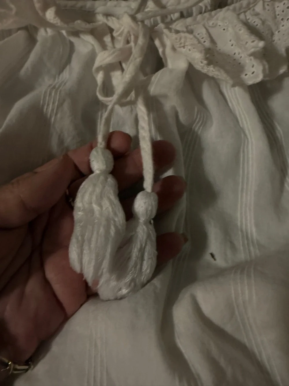 Shabby Chic White Gauzy pjs - Picture 5 of 8